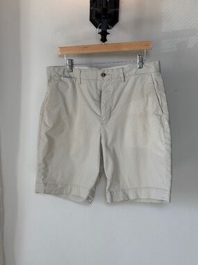 Polo Ralph Lauren Classic Fit Shorts Khaki Stretch Cotton Men's Size 34